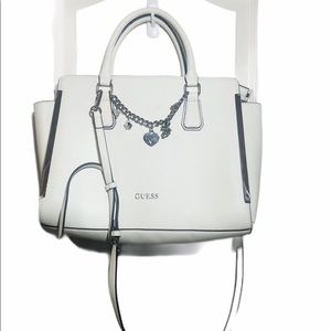 SOLD!!!!Guess White Purse Brand New Without Tags